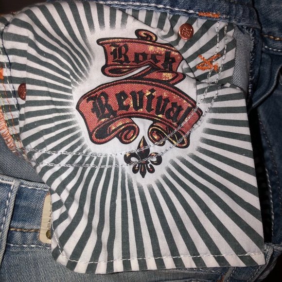 Y2K  NEW ROCK REVIVAL “DEE” JEANS BOOTCUT 27 🔥 - Picture 12 of 16